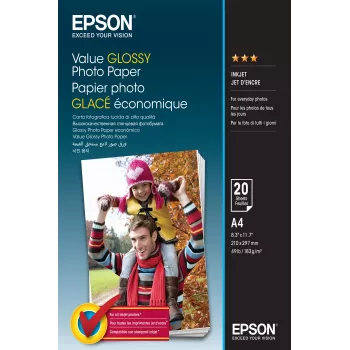 Epson Value papel fotográfico brillante - A4 - 20 hojas