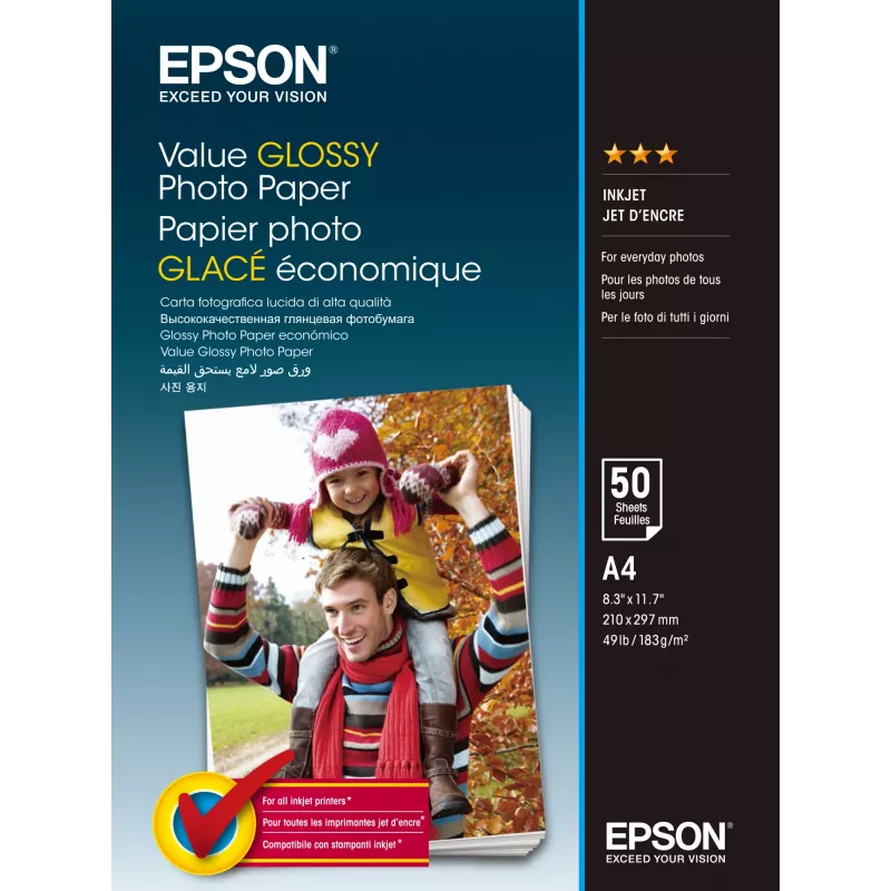 Epson Value papel fotográfico brillante - A4 - 20 hojas