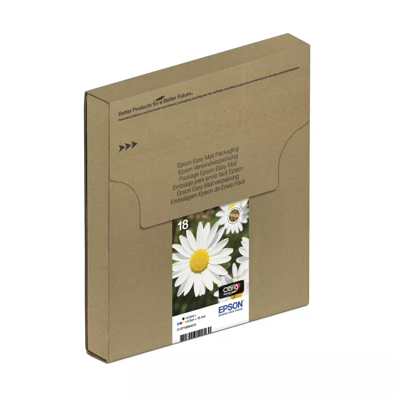 Cartucho Epson T1806 Easy Mail Packaging negro amarillo cian magenta