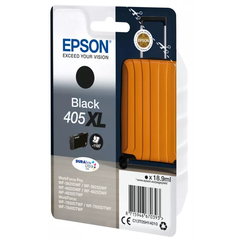 Cartucho de tinta Epson 405XL 1 ud. original alto rendimiento (XL) negro
