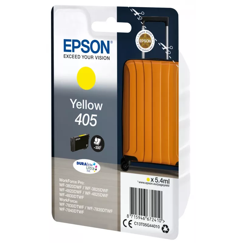 Cartucho de tinta Epson 405 1 ud. original rendimiento estándar amarillo