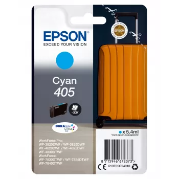 Cartucho de tinta Epson 405 1 ud. original rendimiento estándar cian