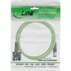 Cable de red industrial InLine, M12 4 polos codificado D conector macho/conector macho, PUR 10 m