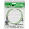 Cable de red industrial InLine, M12 8 polos codificado X a conector RJ45, Cat.6A PUR 1 m