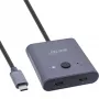 Conmutador USB-C InLine, conmutador bidireccional, 10 Gb/s, 100 W