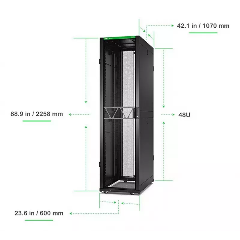 APC NetShelter SX Gen 2 AR3107B2 armario de red, altura 2258 mm