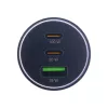Cargador de coche USB InLine Power Delivery, 2x USB-C + QC USB-A, negro