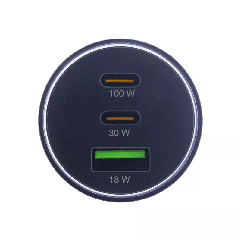 Cargador de coche USB InLine Power Delivery, 2x USB-C + QC USB-A, negro