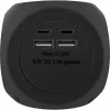 InLine Charging Cube InLine 16499B 3x schuko 2x USB-C 2x USB-A negro 2 m