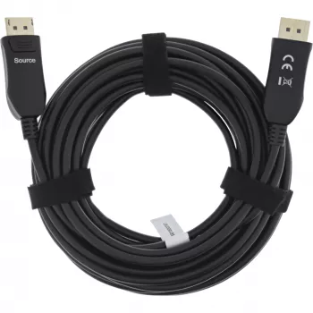 Cable AOC DisplayPort 2.1 InLine, UHBR, negro 40 m, 40 m, DisplayPort, DisplayPort, conector macho, conector macho, 10240 x 4320 píxeles