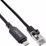 Cable de red InLine 33381B USB-C a RJ45 Gigabit 5 m negro