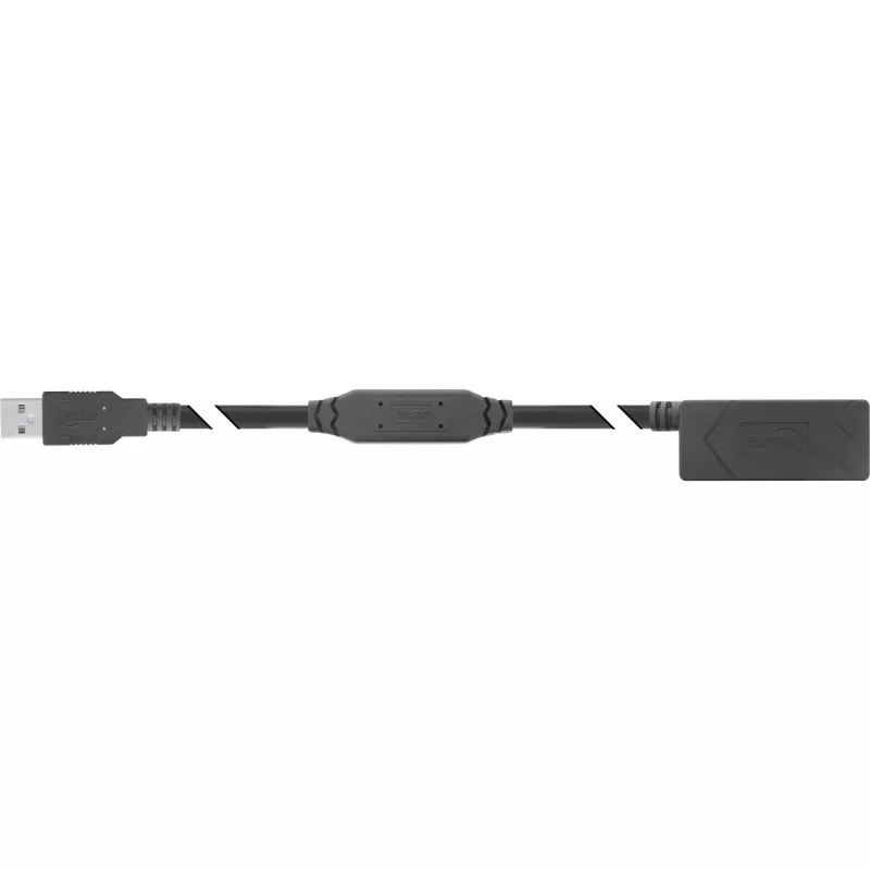 InLine USB 2.0 Alargador activo USB-A conector macho/hembra 20 m 0,48 Gbit/s