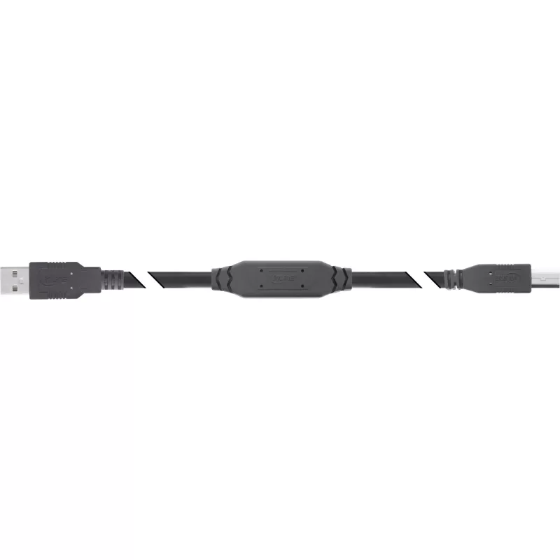 InLine USB 2.0 Cable activo, USB-A conector macho a USB-B conector macho, 12,5 m