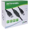 InLine cable activo USB 2.0, USB-A conector macho a USB-B conector macho, 10 m