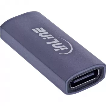 Adaptador USB-C InLine 35900E gris conexión 1 USB-C conexión 2 USB-C