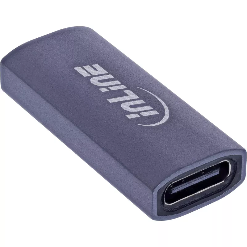 Adaptador USB-C InLine 35900E gris conexión 1 USB-C conexión 2 USB-C