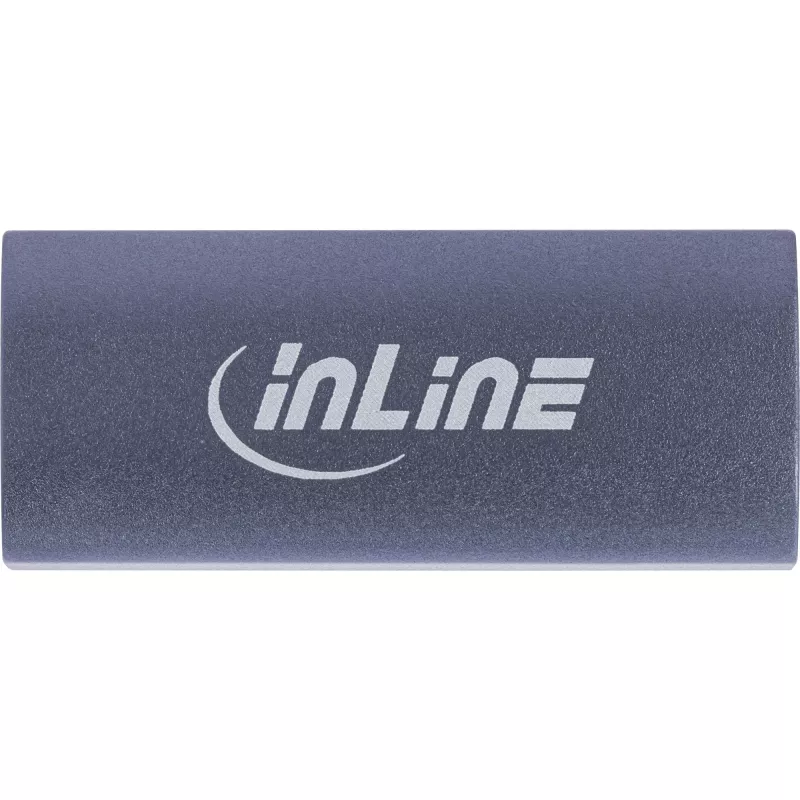 Adaptador USB-C InLine 35900E gris conexión 1 USB-C conexión 2 USB-C