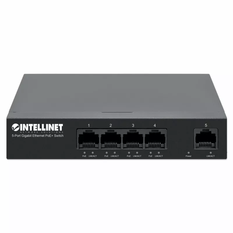 Intellinet 561792 switch de red Gigabit Ethernet (10/100/1000) Power over Ethernet (PoE) negro