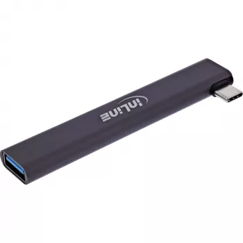 InLine hub USB-C compacto, 4 puertos, USB 3.0 + 3x USB 2.0, diseño compacto