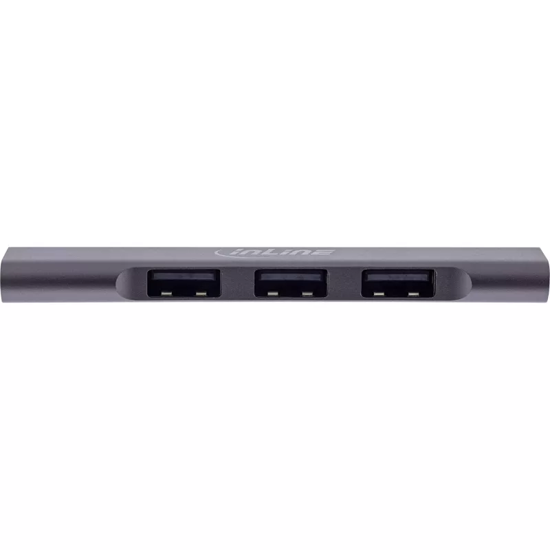 InLine hub USB-C compacto, 4 puertos, USB 3.0 + 3x USB 2.0, diseño compacto