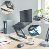 Leitz Ergo soporte de portátil ajustable multiángulo, 80 % plástico reciclado