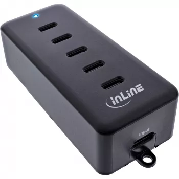 Cargador de interior USB-C de extensión 5 puertos 100W InLine compatibilidad universal