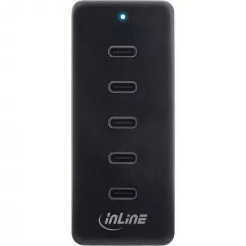 Cargador de interior USB-C de extensión 5 puertos 100W InLine compatibilidad universal