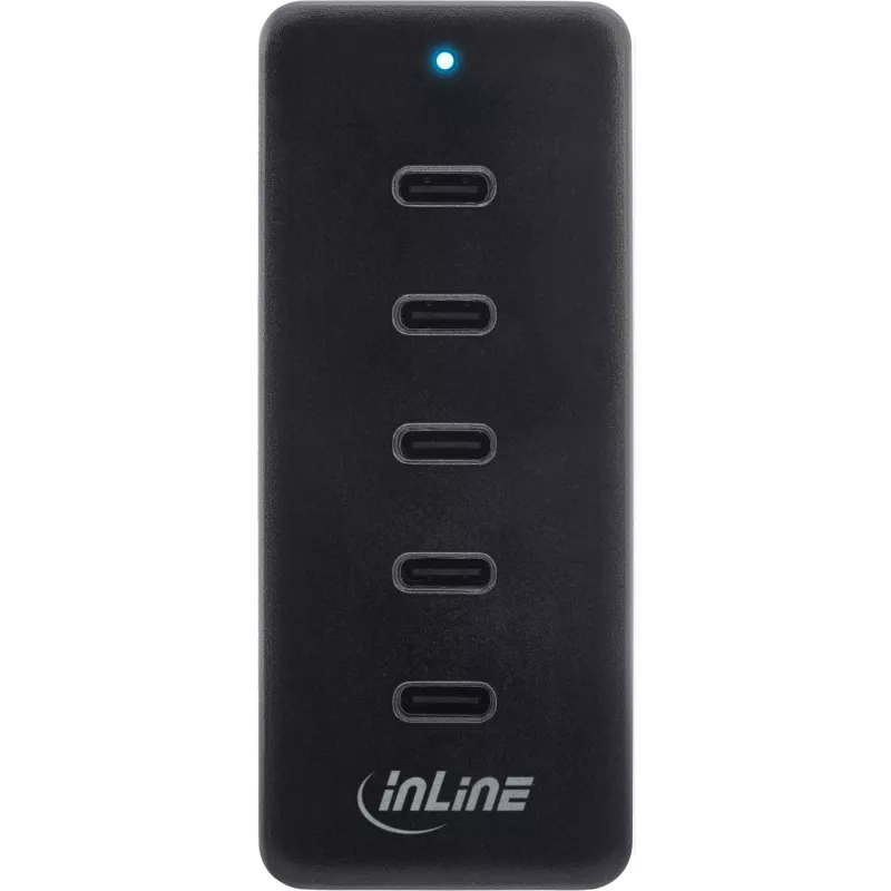 Cargador de interior USB-C de extensión 5 puertos 100W InLine compatibilidad universal