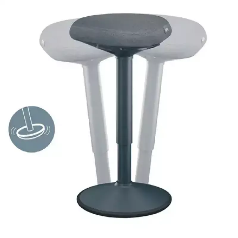 Silla de oficina Leitz 65450089 asiento acolchado gris estructura de plástico