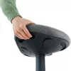 Silla de oficina Leitz 65450089 asiento acolchado gris estructura de plástico
