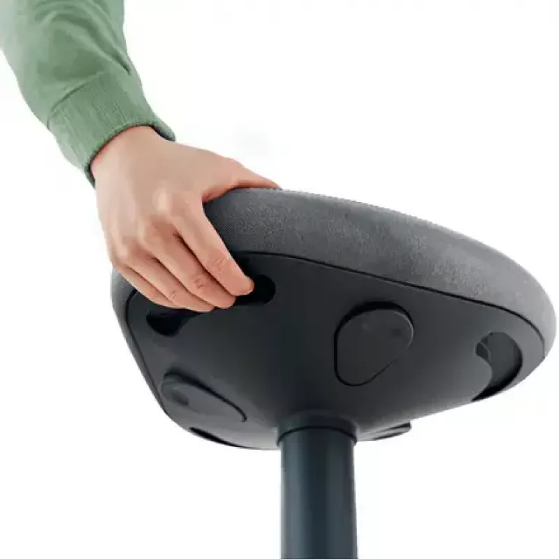 Silla de oficina Leitz 65450089 asiento acolchado gris estructura de plástico