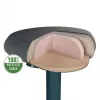 Silla de oficina Leitz 65450089 asiento acolchado gris estructura de plástico