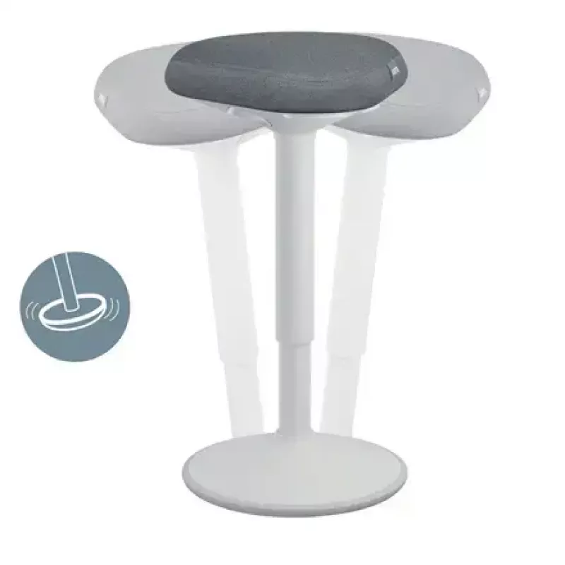 Silla de oficina Leitz 65450085 asiento acolchado gris estructura de plástico