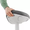 Silla de oficina Leitz 65450085 asiento acolchado gris estructura de plástico