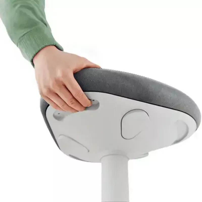 Silla de oficina Leitz 65450085 asiento acolchado gris estructura de plástico