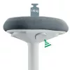 Silla de oficina Leitz 65450085 asiento acolchado gris estructura de plástico