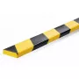 Durable S10 cinta plana de plástico 1000mm negro amarillo 40mm