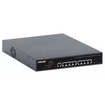 Switch Intellinet 10 puertos L2+ Fully Managed PoE++ con 8 puertos Gigabit Ethernet y 2 uplinks SFP
