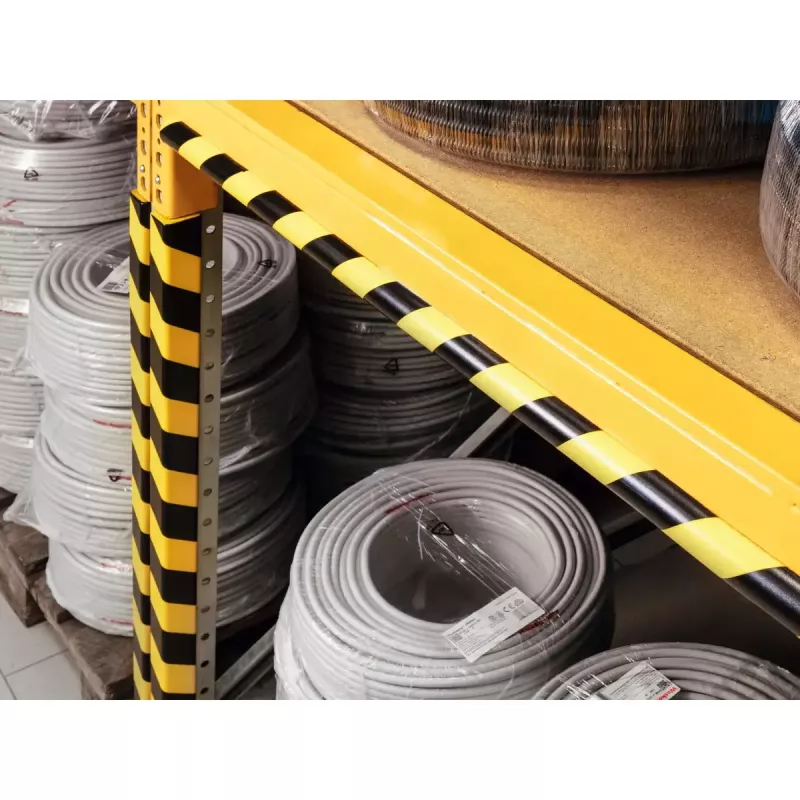 Durable C25R producto de poliuretano negro amarillo redondeado 1000 mm