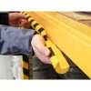 Durable C25R producto de poliuretano negro amarillo redondeado 1000 mm