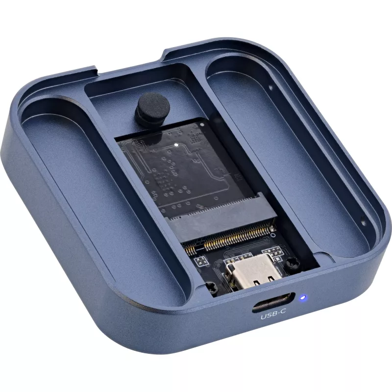 InLine Clip Case - Carcasa magnética USB-C para SSD SATA III y NVMe M.2