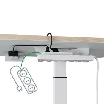 Tablero de mesa de ordenador Leitz 65340001 cuadrado aluminio gris oscuro 600x800x650mm