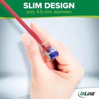 InLine 74901B cable de red azul 10 m Cat6a S/FTP (S-STP)
