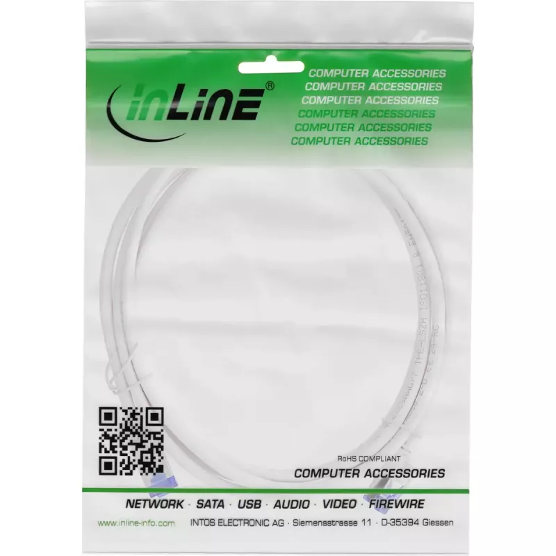 InLine 74902W cable de red blanco 2 m Cat6a S/FTP (S-STP)