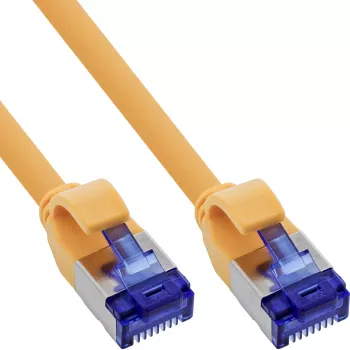 Cable de red InLine Cat.6A S/FTP TPE (LSZH) PoE, flexible, amarillo, 15 m
