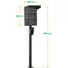Soporte InLine 59989C accesorio para cargadores de vehículos eléctricos acero negro 400x200x1667mm