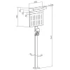 Soporte InLine 59989C accesorio para cargadores de vehículos eléctricos acero negro 400x200x1667mm