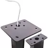 Soporte InLine 59989C accesorio para cargadores de vehículos eléctricos acero negro 400x200x1667mm