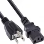 Cable de alimentación InLine 16658J negro 1,8 m conector macho tipo B IEC C13