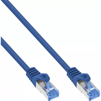 Cable de red InLine 72605B azul 5 m Cat6a S/FTP (S-STP)